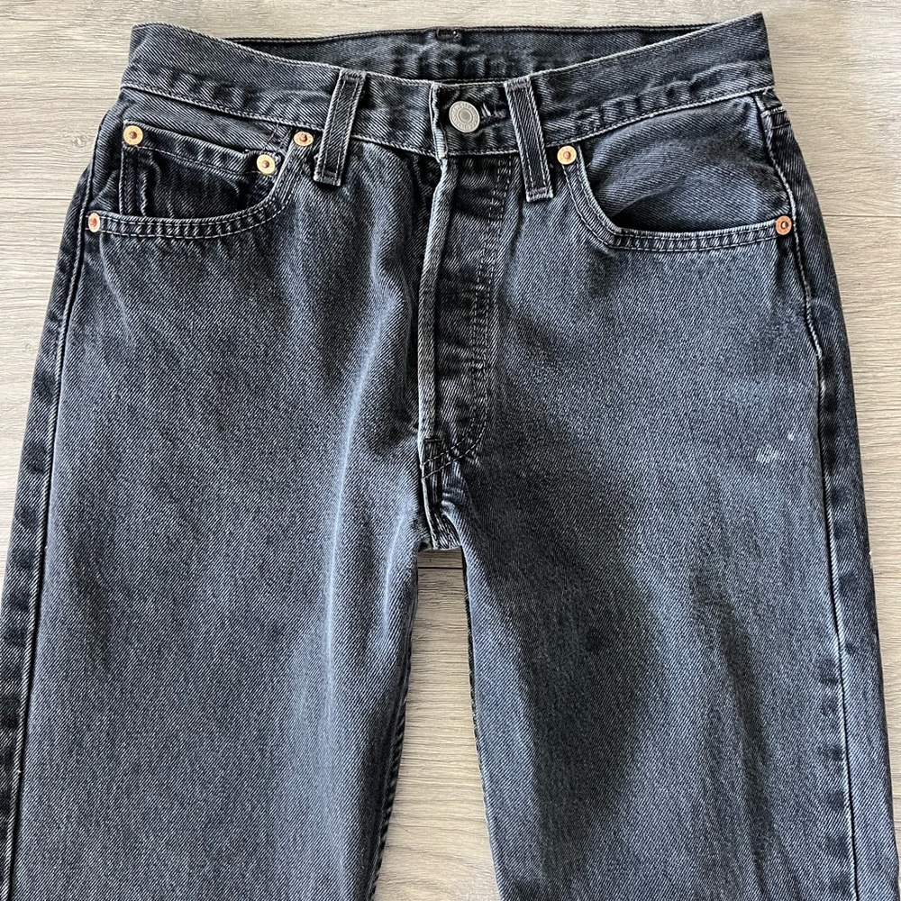 Black Made in the USA Vintage Levi 501’s - Picture 3 of 8